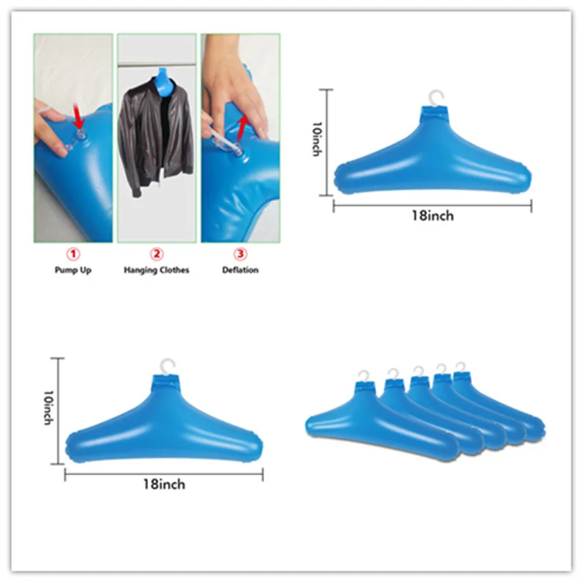 PVC Outdoor Travel Inflatable Clothes Hanger Easy To Take