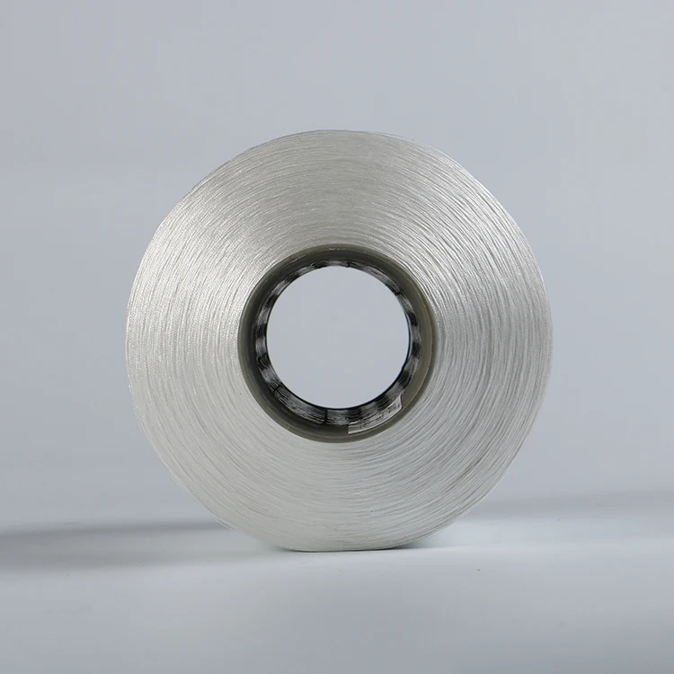 Optical White twist polyester yarn for woven label Prices Semi dull fdy filament 150 denier polyester yarn fdy 75 36