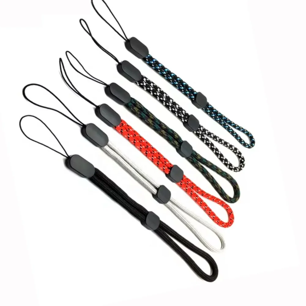 HB Wholesale Adjustable Short Anti-lost Cell Phone Round Wrist Straps Lanyard For Camera USB Keys