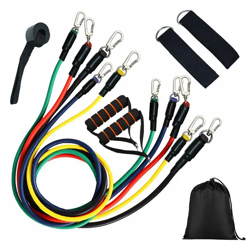 exercise custom fitness set long fabric booty bands rubber resistance band