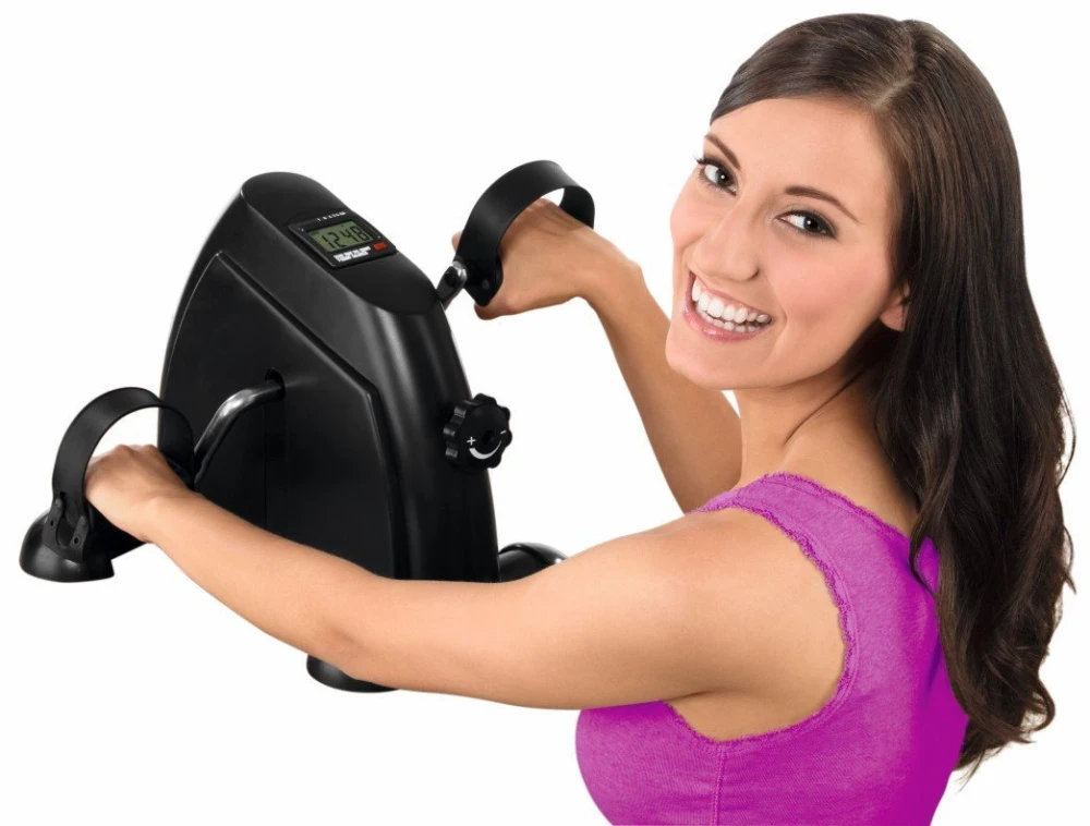 Hot Sell Under Desk Pedal Exerciser Arms And Legs Mini Exercise Bike Health Recovery Trainer