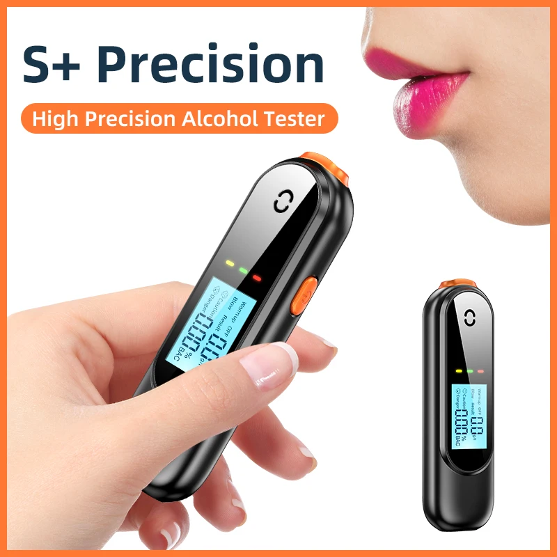 AM02 original factory S+ Precision professional air-blowing alcohol tester usb breathalyzer