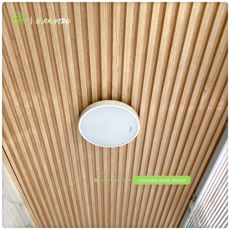 wood grain 3d pvc wall cladding 195*27 wpc fluted wall panel