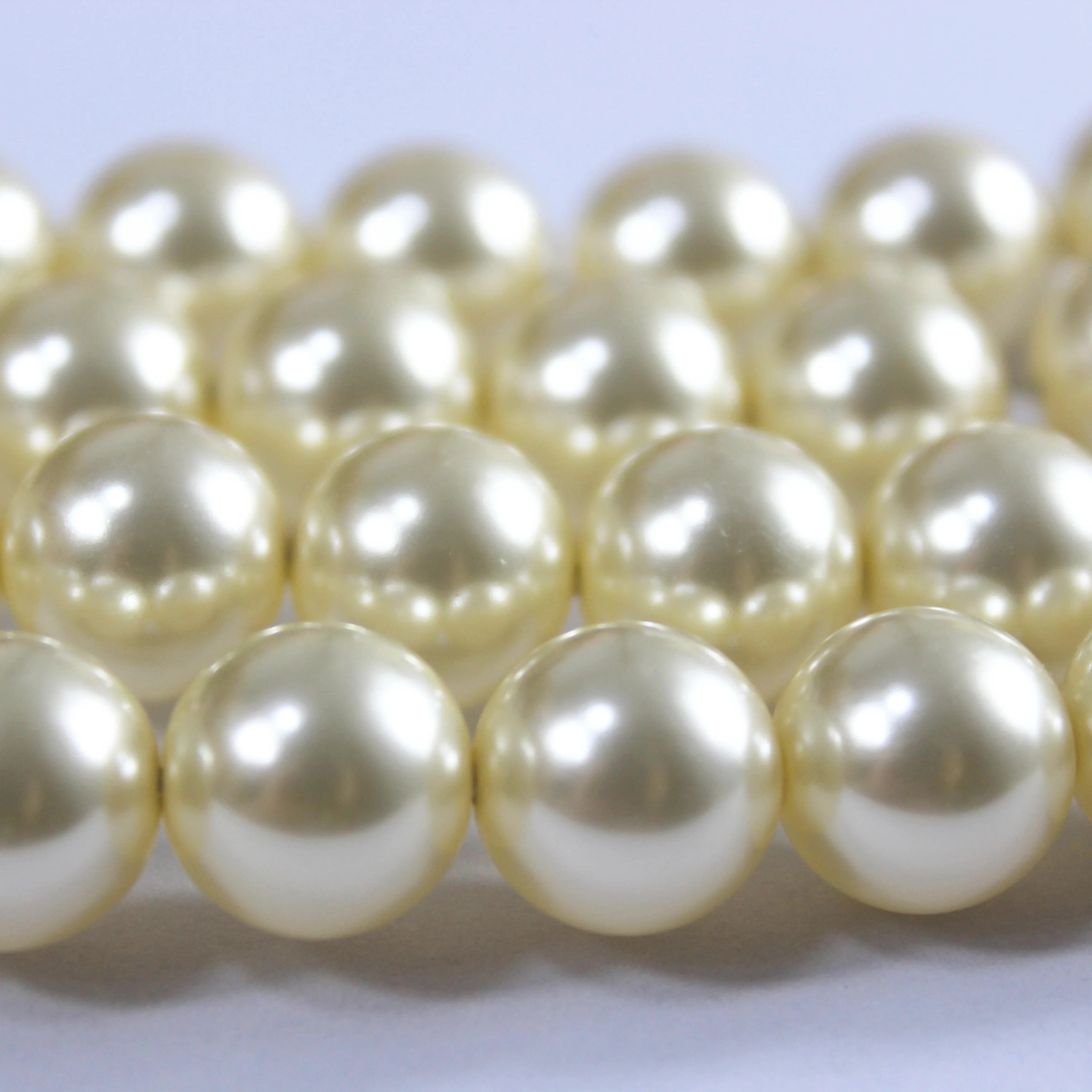 Wholesale hight quality highlight glass pearl Imitation pearls for bracelet necklace making findings