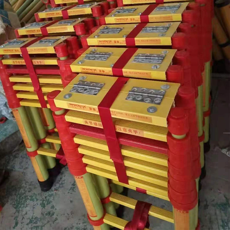 Fiberglass Extension Ladder Light Weight Multi-Section Telescopic Extension Ladder