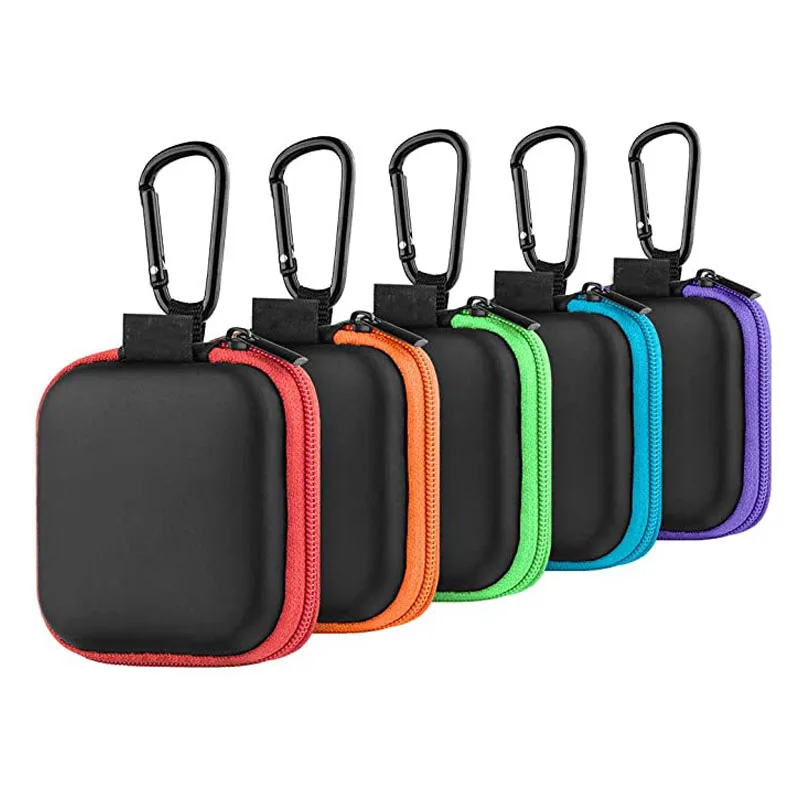 Headphone Travel Carrying Case Earbud Carrying Case Fashion Earphone Cord Carrying Case