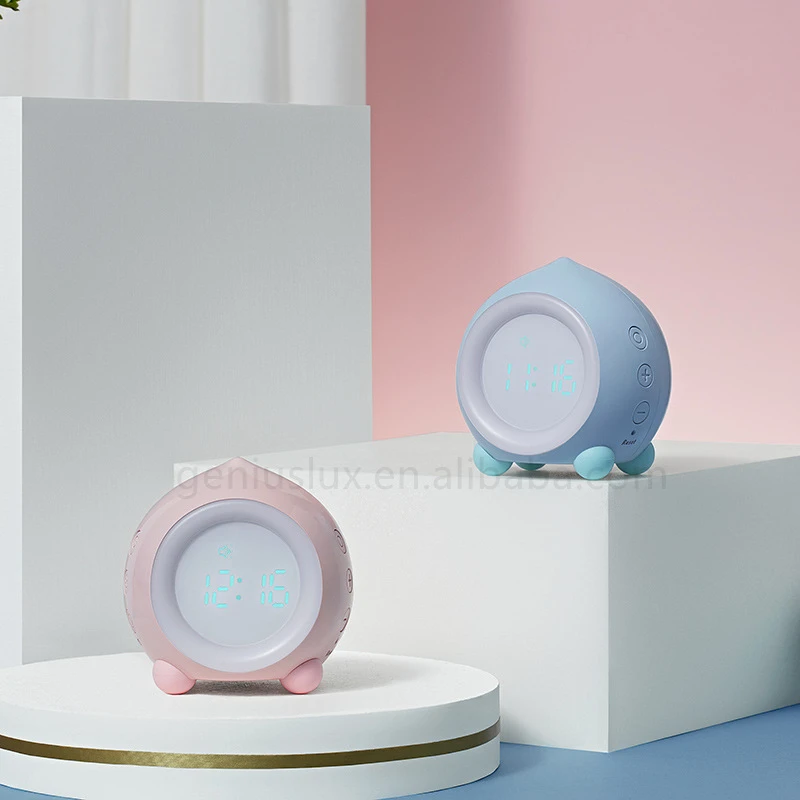 
Smart Wake Up Light Alarm Clock Sunrise Alarm Clock Bedside Night Light LED Clock Supports APP Control 