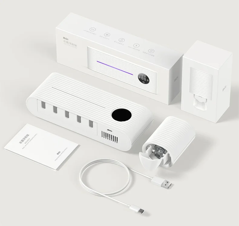 New Trend Smart UV Sterilization and Toothbrush Air Drying 3 in 1 High Efficiency Sterilization Toothbrush Holder