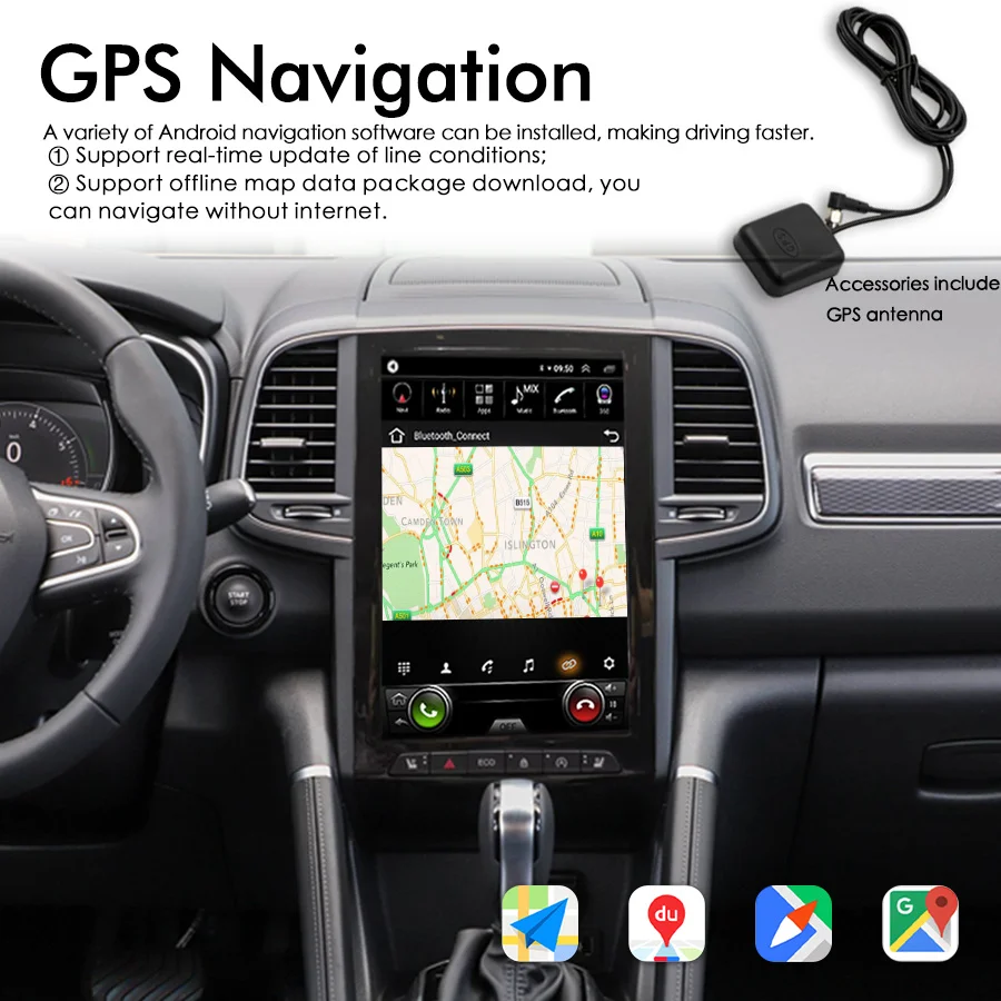 Автомобильный радио Tesla 8 + 128GBAndroid 13 автомобильный Dvd-плеер 2 Din экран Gps-радио для Renault Koleos Samsung SM6 талисман