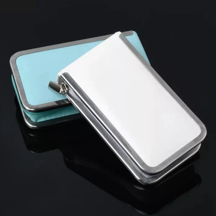 Customized manufacturing stainless steel 7pcs manicure pedicure nail care clippers tool set in folding case