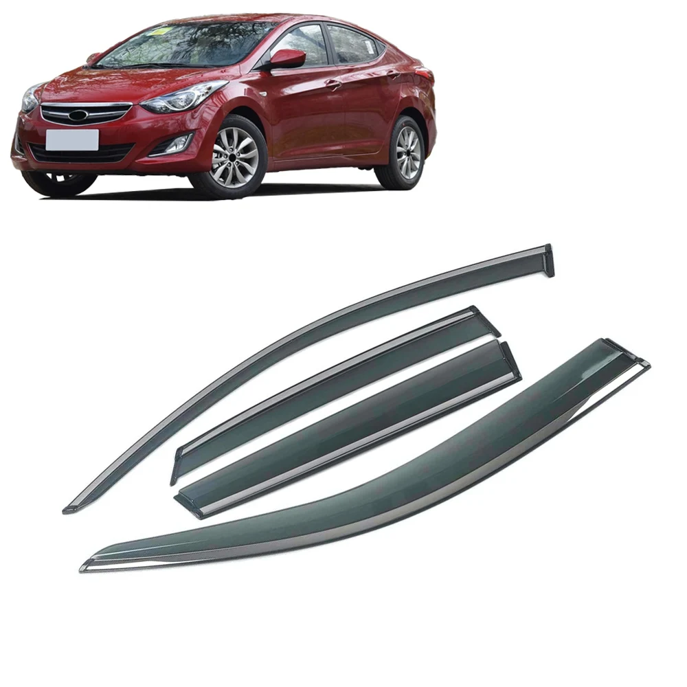 For HYUNDAI Elantra Avante HD/MD/UD/AD/CN7 2010-2023 Car Side Window Visor Rain Guard Vent Cover Deflectors Awnings Shelters