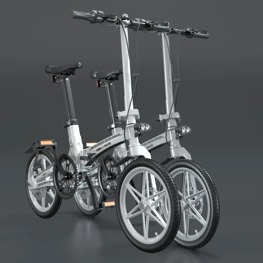 New Style  Fashion Folding EBike 16 Inch City Portable Folding E-bike From China Supplier