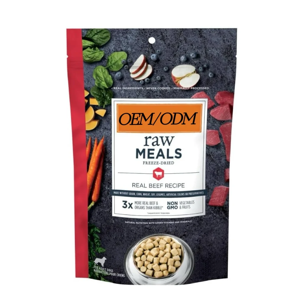 Wholesale Hot Sale Pet Nutritional Supplement Freeze Dried Raw Meals Grain Free Recipe Dog Food Provide Free Sample