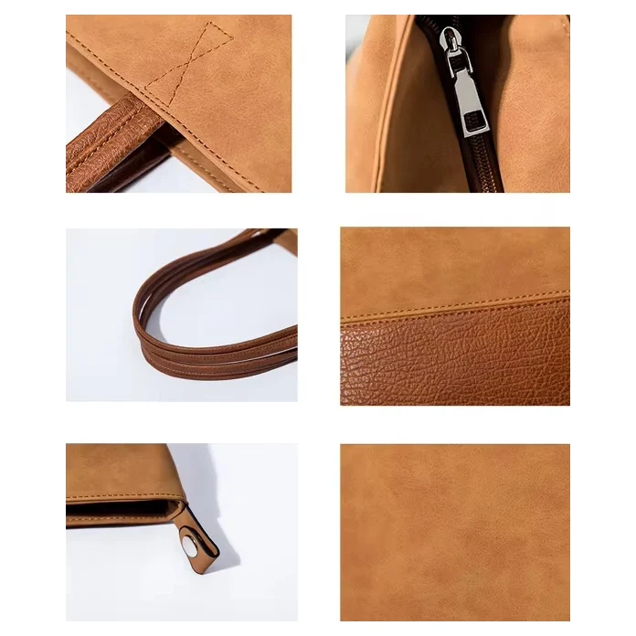 Wholesale Crossbody Bag Europe and America Fashion Women Bag Brown Tote Bag Shoulder Women Handbag