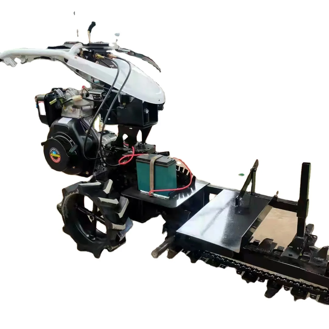 Gasoline Engine Small Hand Push Trencher Agriculture Trenching Machine
