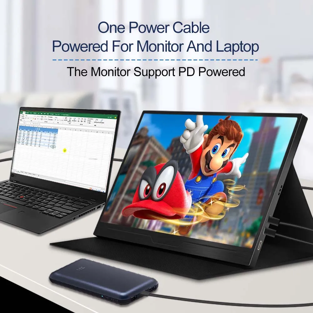 
14 inch multi-function portable monitor 3840x2160 lcd monitors computer gaming Monitor 