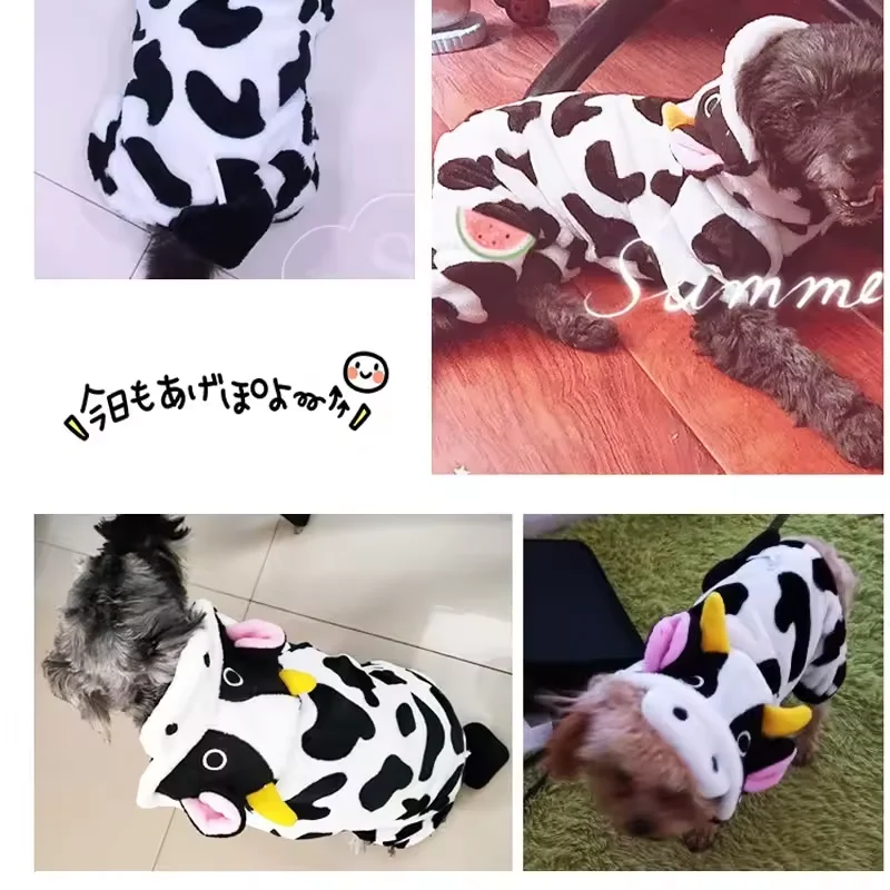 Pet Dog Clothes Winter Soft Fleece Dogs Hoodies Pet Clothes for Small Dogs Puppy Cats Chihuahua Pets Christmas Costume