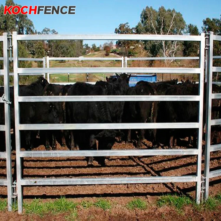 Hot Sale Portable Horse Cattle Yard Panel Fences 1.8m highx6 bars or 1.6m highx5 bars for Australia/New Zealand