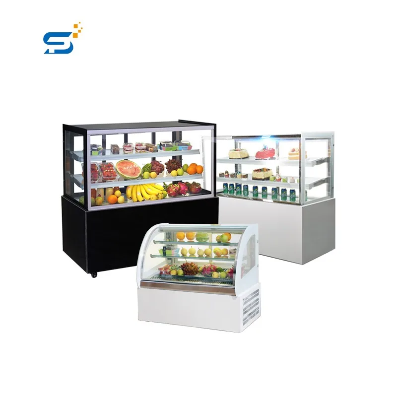 Hot sell chocolate portable cake display chiller upright cake display fridge