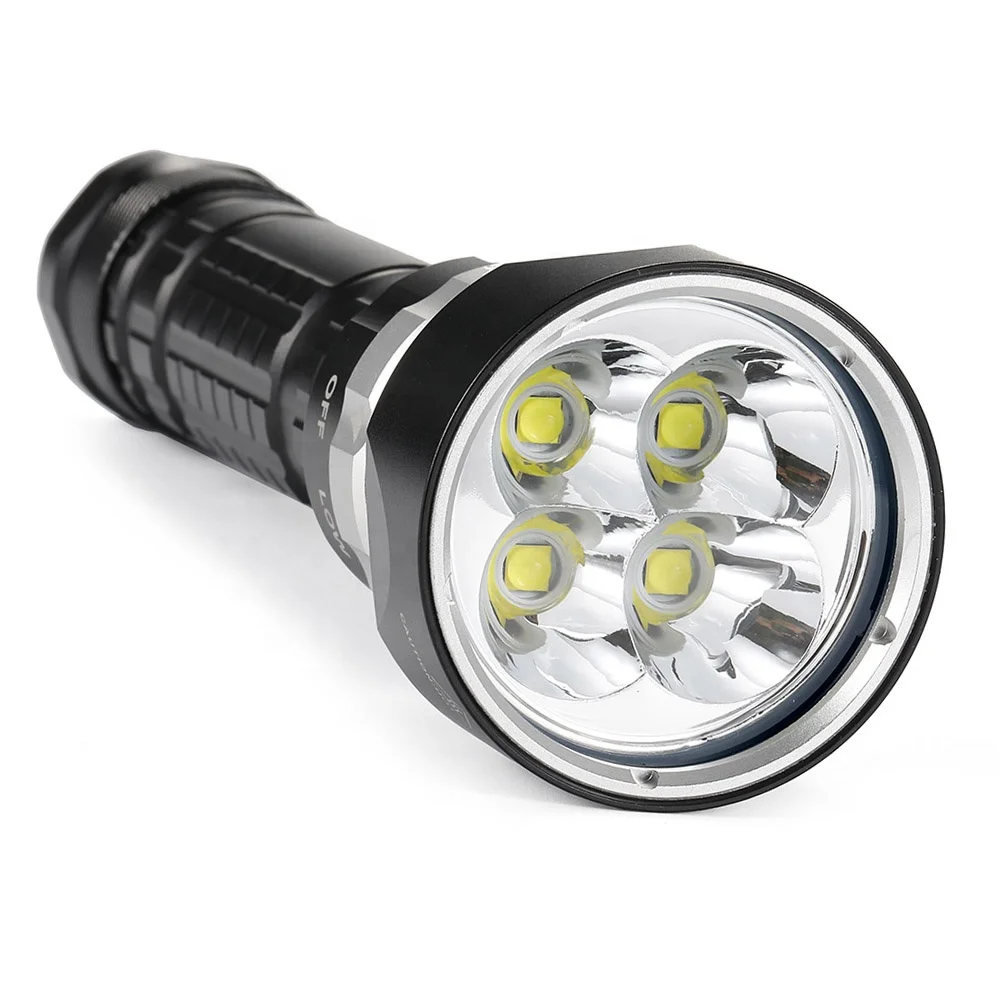  Новый 4led XHP50 Дайвинг фонарик подводный супер яркий светодиодный водонепроницаемый чехол для дайвинга и 100 м тактика 26650 факел Diver охотничий
