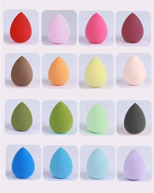 2024 New YD LOW MOQ Soft Non Latex Makeup Sponge Custom Logo Foundation Beauty Sponge Multi-colored Makeup Blender Sponge