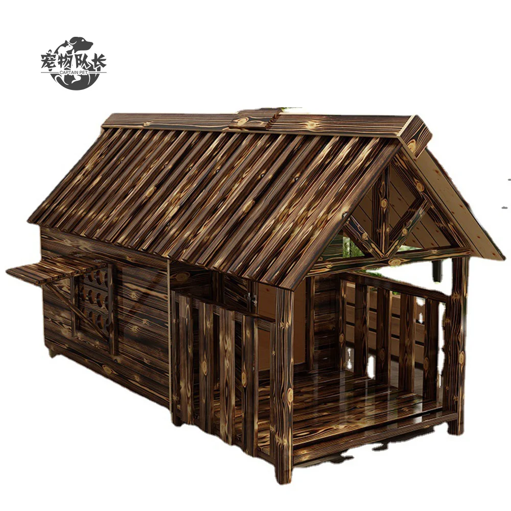 Luxury Modern Outdoor Waterproof Wooden Dog Cages Pet Houses