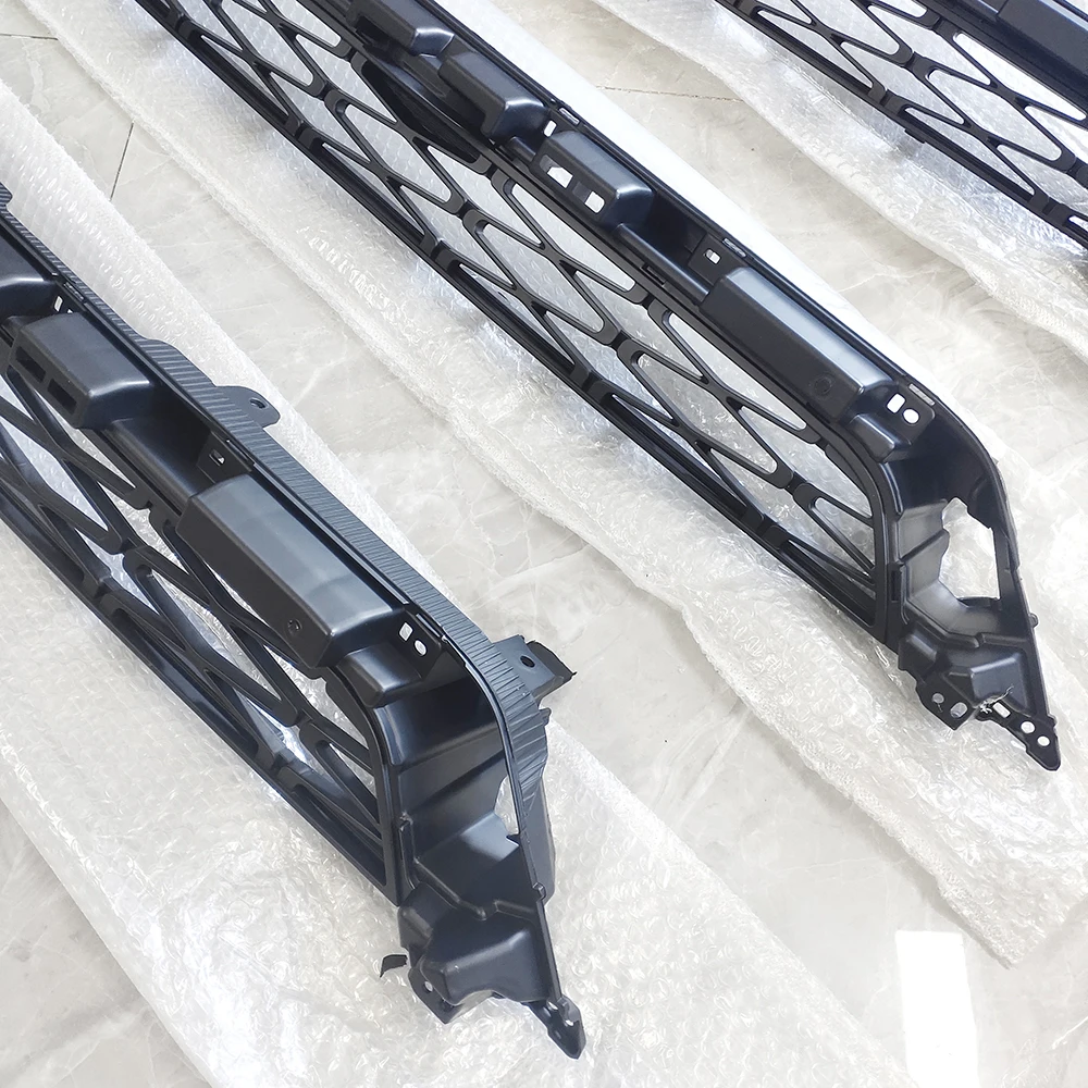 Guangzhou Auto Parts ABS Black Front Grille For 4Runner 2014 2015 2016 2017 2018 2019 All Models With 4 LED Lights And Letters