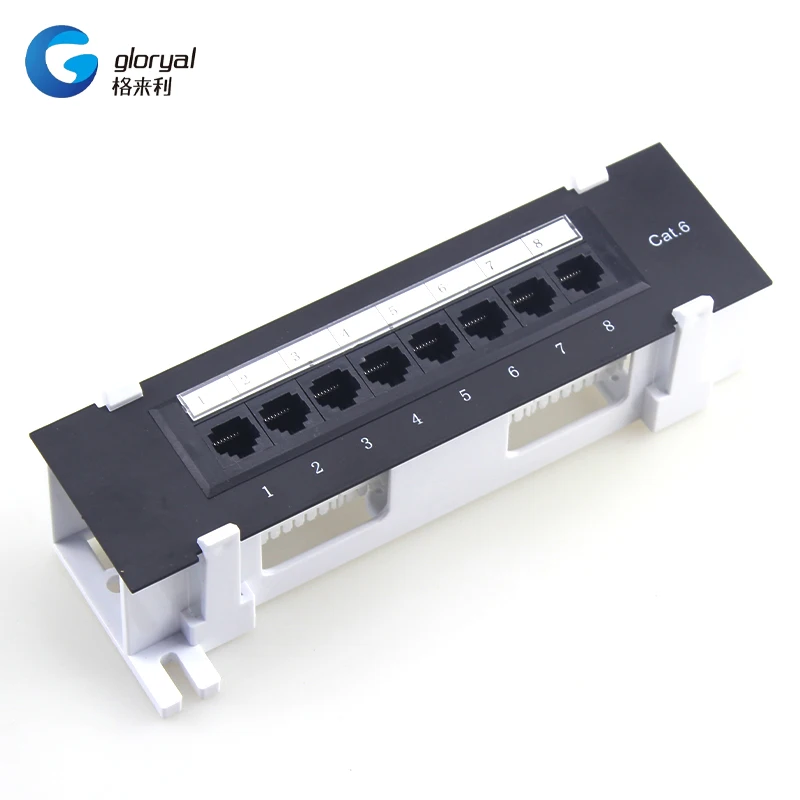 8 портов cat6 UTP