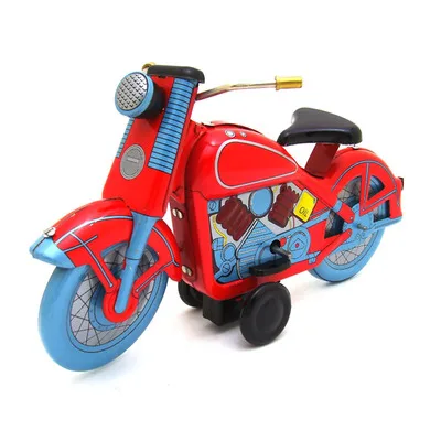 Decoration Craft Red Large Children Toy Motorcycle