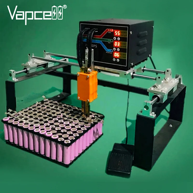 Vapcell 220V/110V 5000W Manual Spot Welding lithium Battery Soldering Welder for 18650 21700 Lithium Batteries Battery Pack