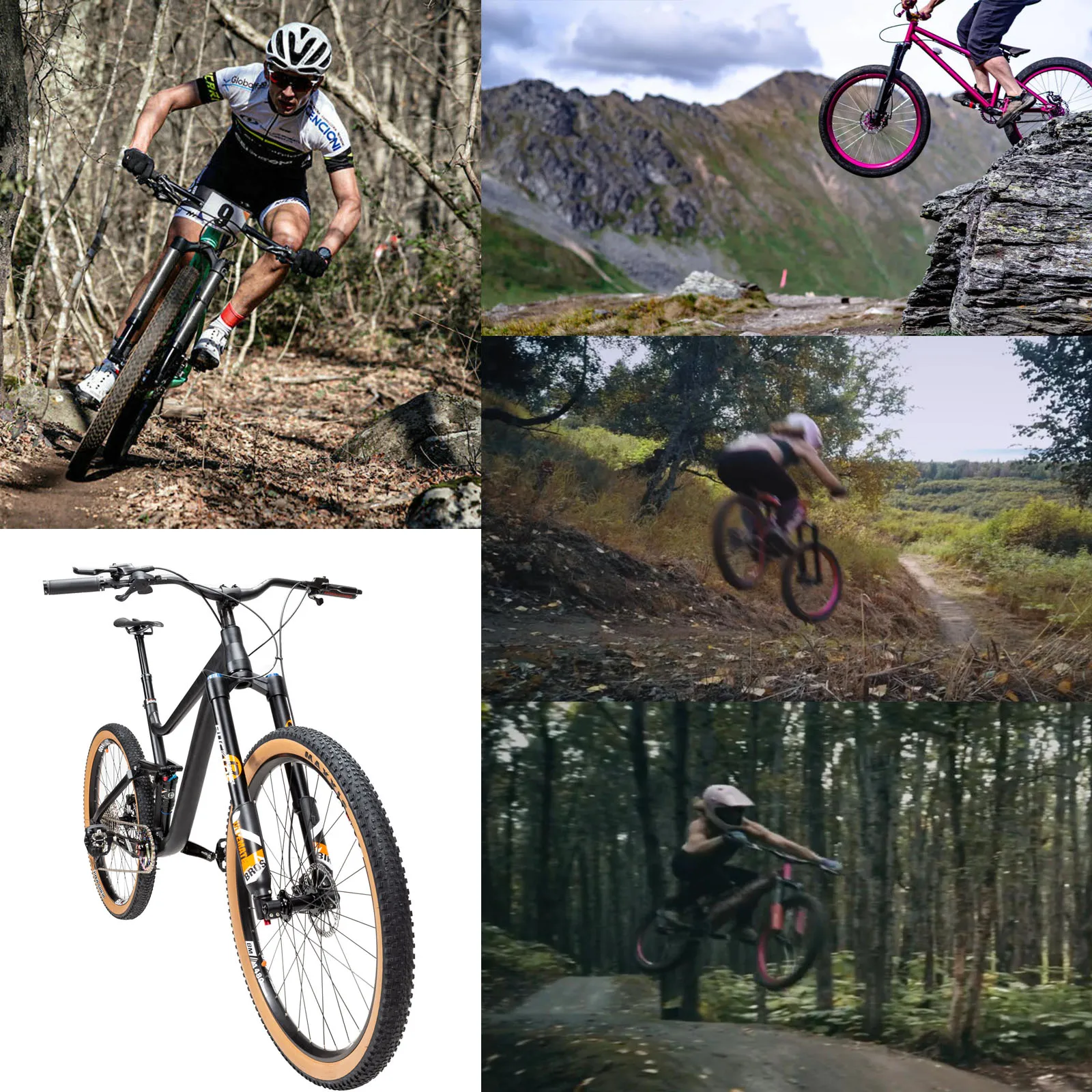 BUCKLOS 26/27.5/29 inch Electric Mountain Bike Air Suspension Inverted Downhill  Fork 140/180mm Stroke Bicycle Fork