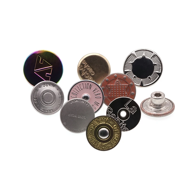 Cheap Price Custom Made LOGO Metal 15mm Hollow Jeans Buttons Rivet For Jeanswear