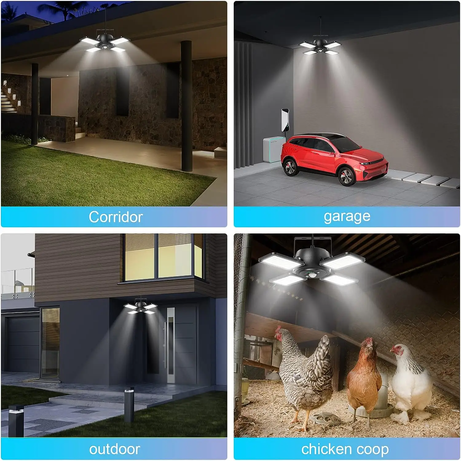 Solar chandelier   Outdoor indoor solar motion sensor shed light   Daytime work light Belt