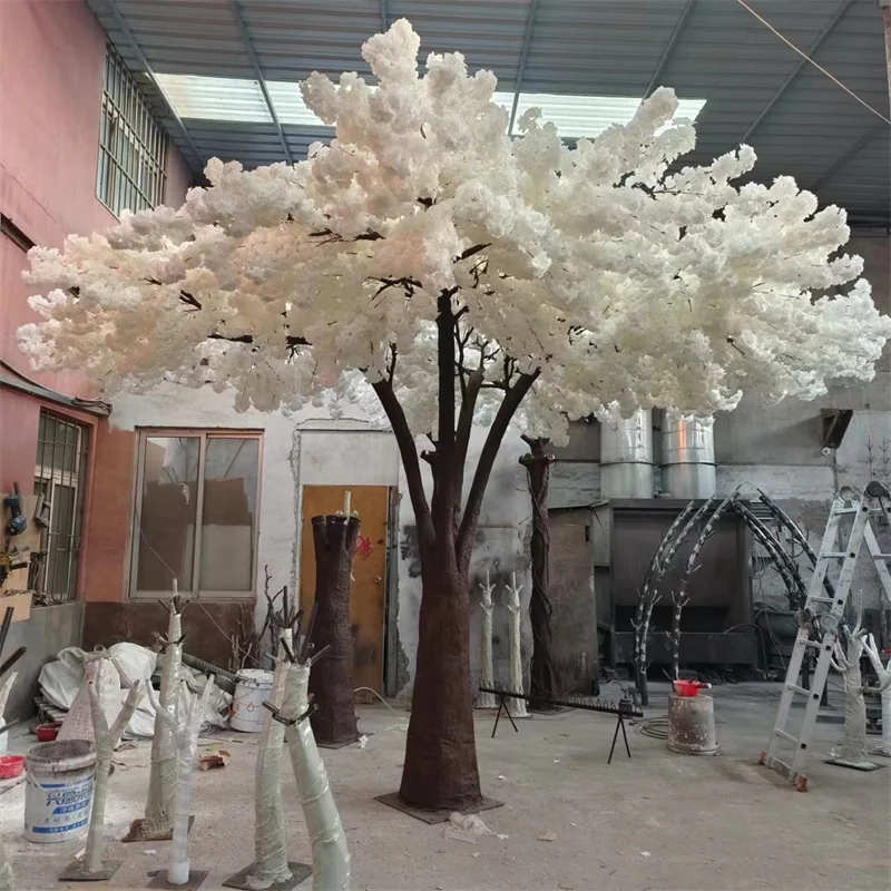 SN-F08 warm white color led cherry blossom tree light suppliers deluxe sakura cherry blossom led flower tree light suppliers