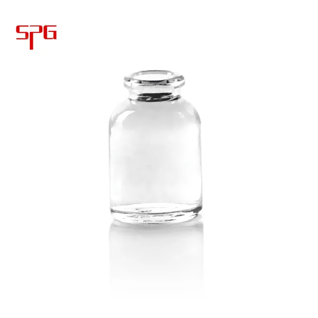 Ring Finish GB19.7mm 20mm  Antibiotics Clear Moulded Injection Glass Vials And Bottles USP Type I, II, III