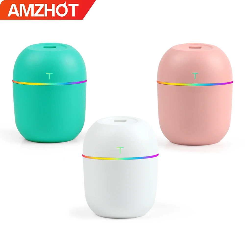 G02-0151 Mini Portable Ultrasonic Air Humidifier USB Diffuser For Home Car with LED Night Lamp Diffuser Humidifier