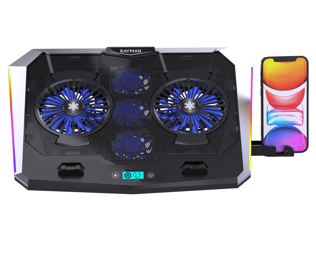 Охлаждающая подставка для ноутбука, Регулируемый складной игровой радиатор низкой мощности