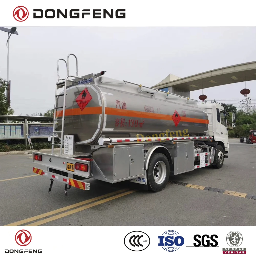 Dongfeng 4x2 RHD 10000 литровый масляный бак из алюминиевого сплава с