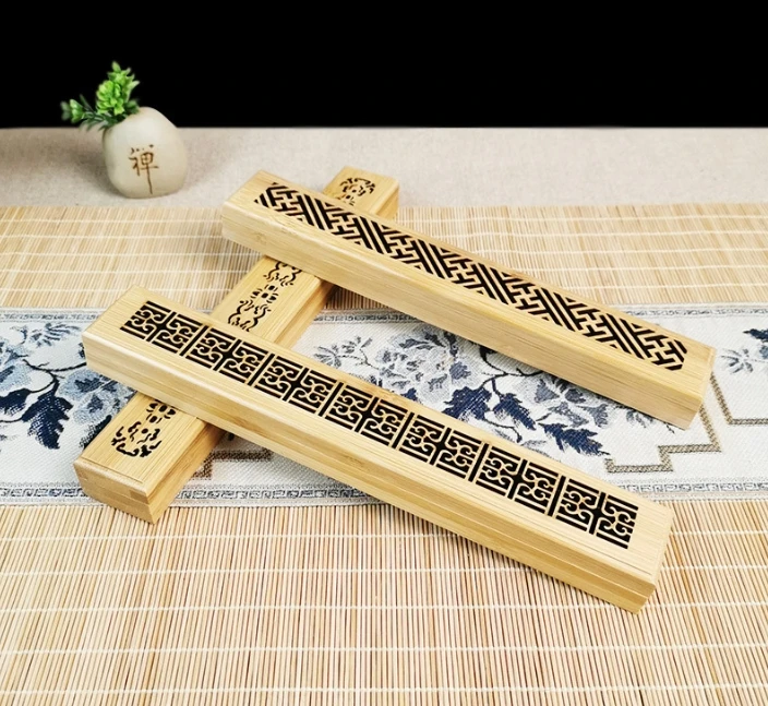 Бамбуковый или деревянный полый держатель для курильницы ручной работы украшения дома