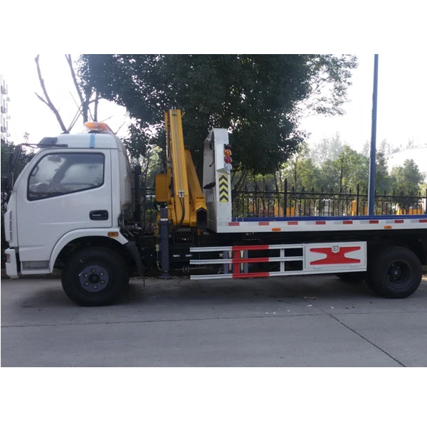 Подержанный кран Dongfeng duolika легкий грузовик с плоской платформой и