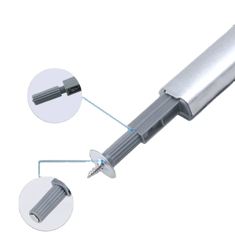 Magnetic Catch Push Open System Concealed Installation Cabinet Furniture Door Rebound