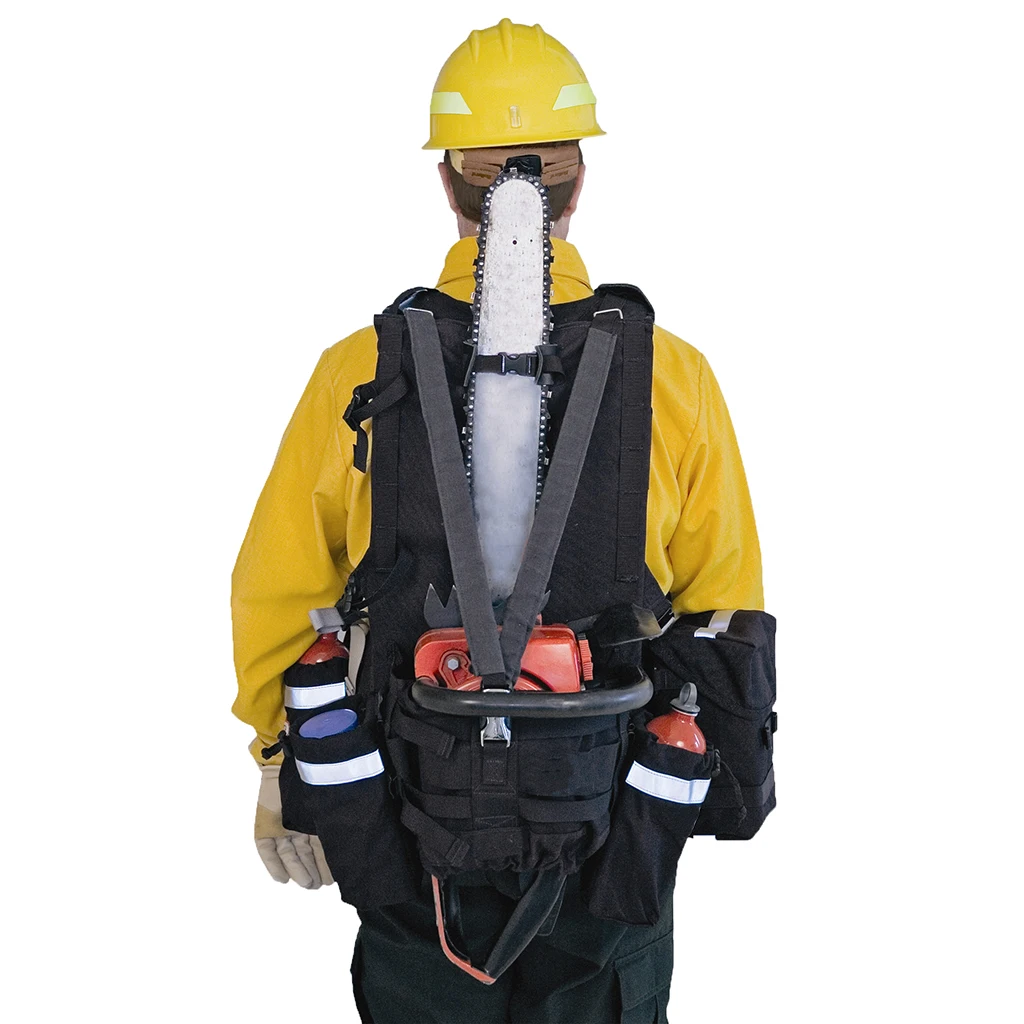 Chainsaw Backpack for Trail Clearing Trimming Enduro Dirt Bike Saw Holder Mount Waterproof Holder Heavy Duty Tools Storage Bag