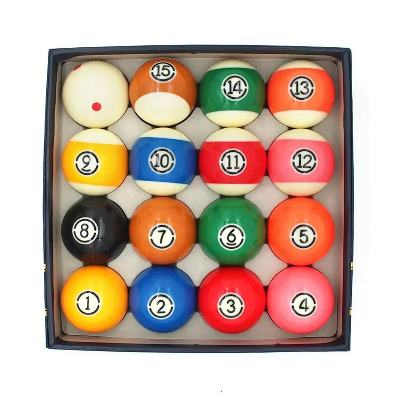 Hot Selling Superior Resin 16pc Set Green Box 57.2MM Billiard Pool Ball