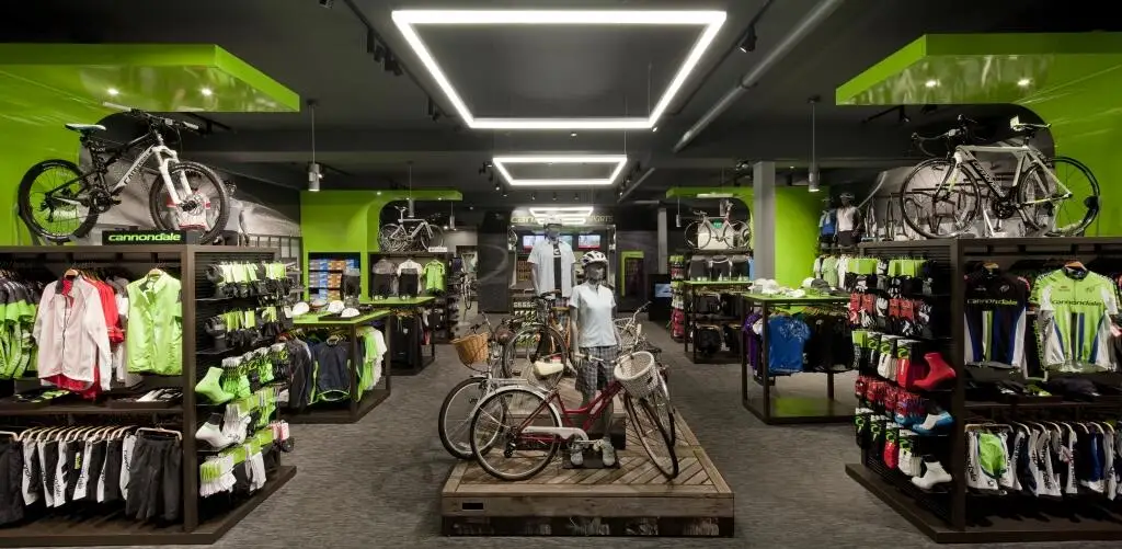 City Road Scooter Retail Store Bicycle Retail Display Stand Rack Mountain Bike Shop Display Furniture