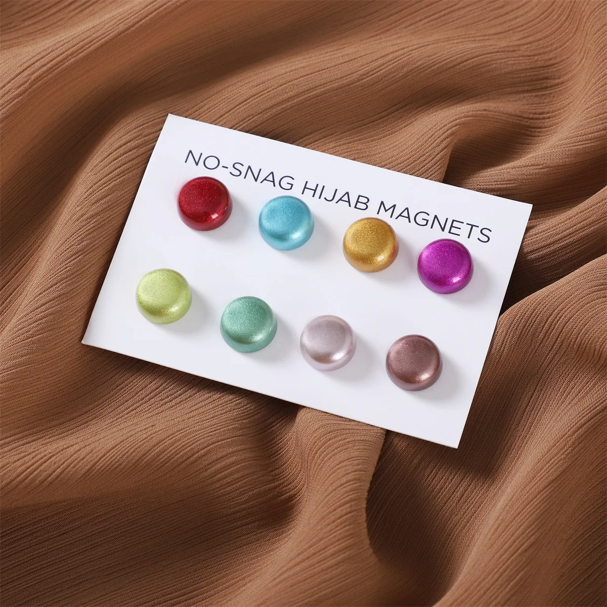 Wholesale Premium Macaron Hijab Magnetic Pins, No-Snag Multi-Use Hijab Magnets, Professional Pinless Magnetic Hijab Pins