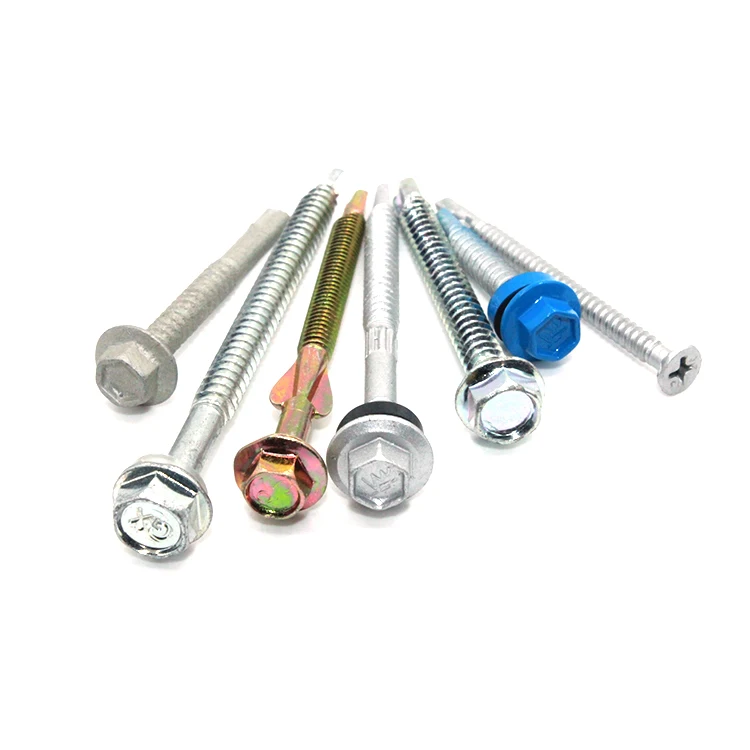 Galvanized Hex flange head Self drilling Building Roofing Screws Hex Head Self Drilling Screws Tek Screws Tornillos