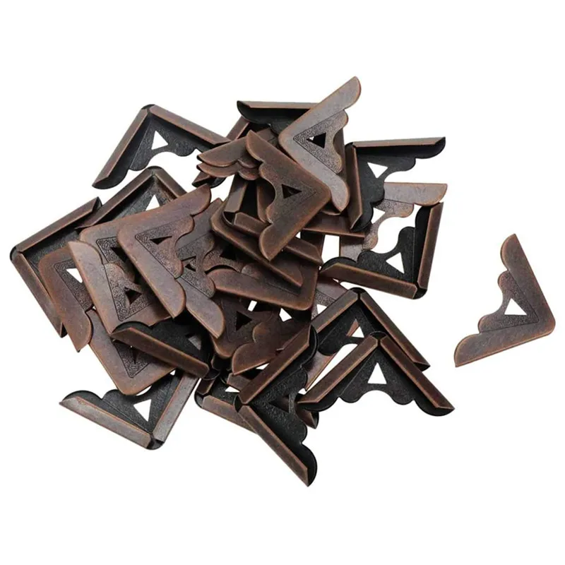 40x40x55 мм Винтажный стиль альбом в красном бронзовом цвете блокнот Угловые накладки