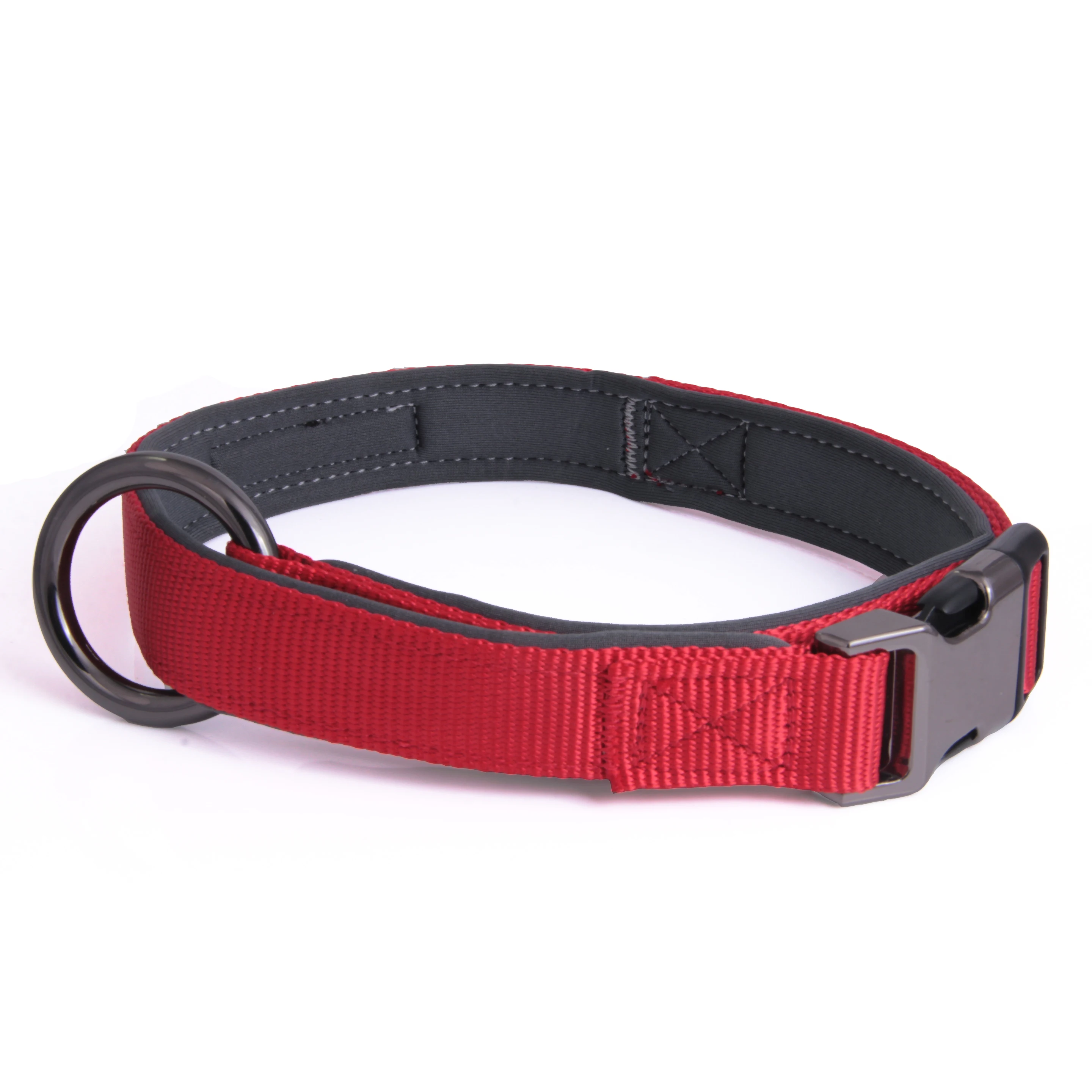 LEAD PET Waterproof Dog Collar Hardware,4 Colors,Breathable Nylon with Soft Neoprene Padded,Metal Buckle,Durable&Comfortable
