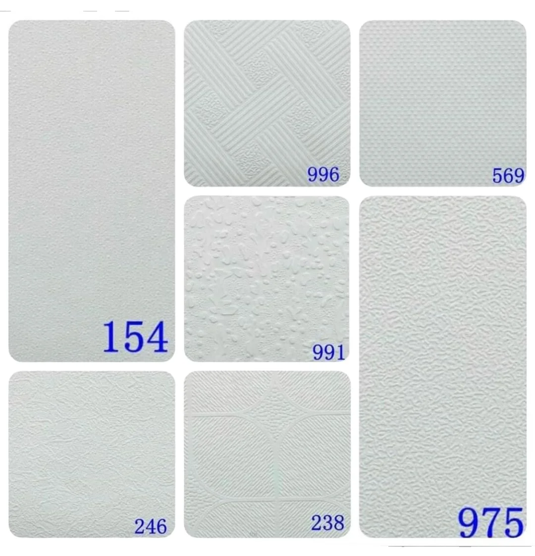 Standard Size 595*595 PVC Plaster Suspended Board Decorative Ceiling Panel