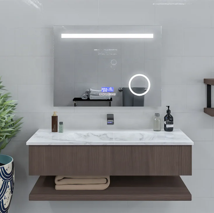 High Quality Wall Mounted LED Illuminate Bathroom Mirror With Touch Sensor